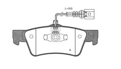 OPEN PARTS bpa118701 -  Комплект тормозных колодок, дисковый тормоз